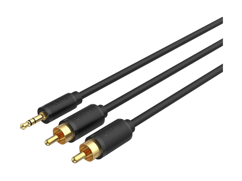 Unitek Kabel audio mini jack 3,5 mm na 2× RCA 20m