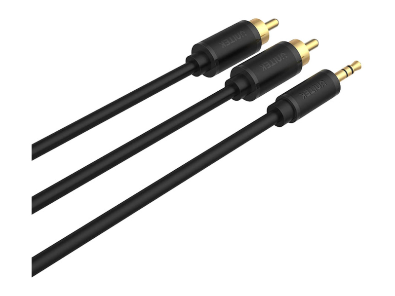 Unitek Kabel audio mini jack 3,5 mm na 2× RCA 20m