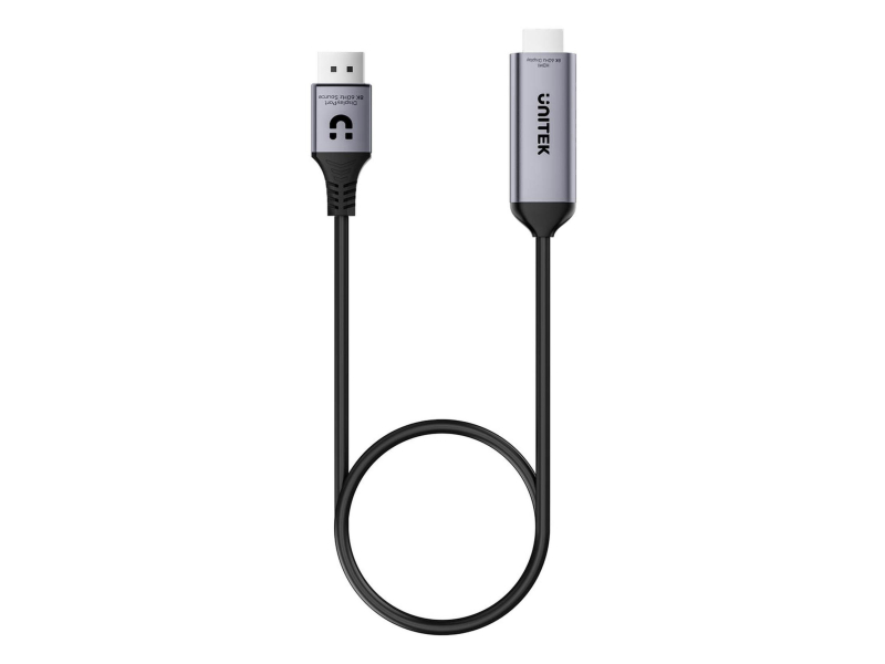 Unitek Kabel DisplayPort 1.4 na HDMI 2.1 8K@60Hz HDR DSC v1.2a 1,8m
