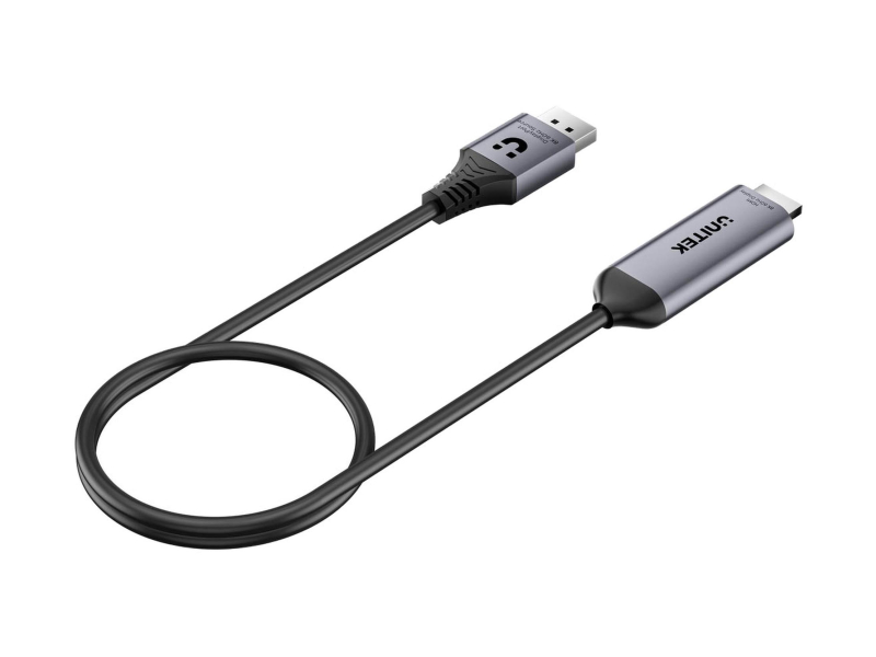 Unitek Kabel DisplayPort 1.4 na HDMI 2.1 8K@60Hz HDR DSC v1.2a 1,8m