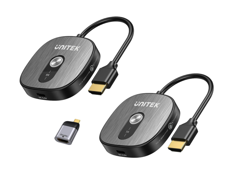 Unitek Konwerter bezprzewodowy HDMI 4K@30Hz adapterem USB-C do HDMI