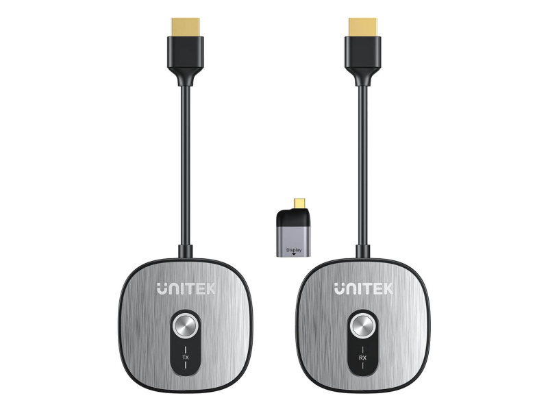 Unitek Konwerter bezprzewodowy HDMI 4K@30Hz adapterem USB-C do HDMI