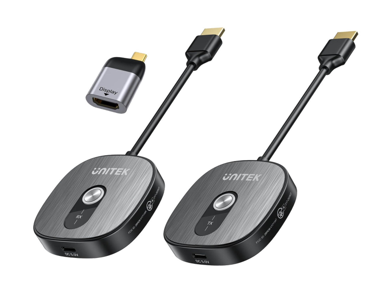 Unitek Konwerter bezprzewodowy HDMI 4K@30Hz adapterem USB-C do HDMI