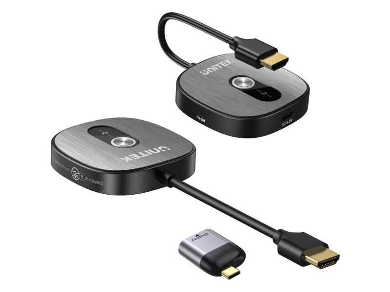 Unitek Konwerter bezprzewodowy HDMI 4K@30Hz adapterem USB-C do HDMI
