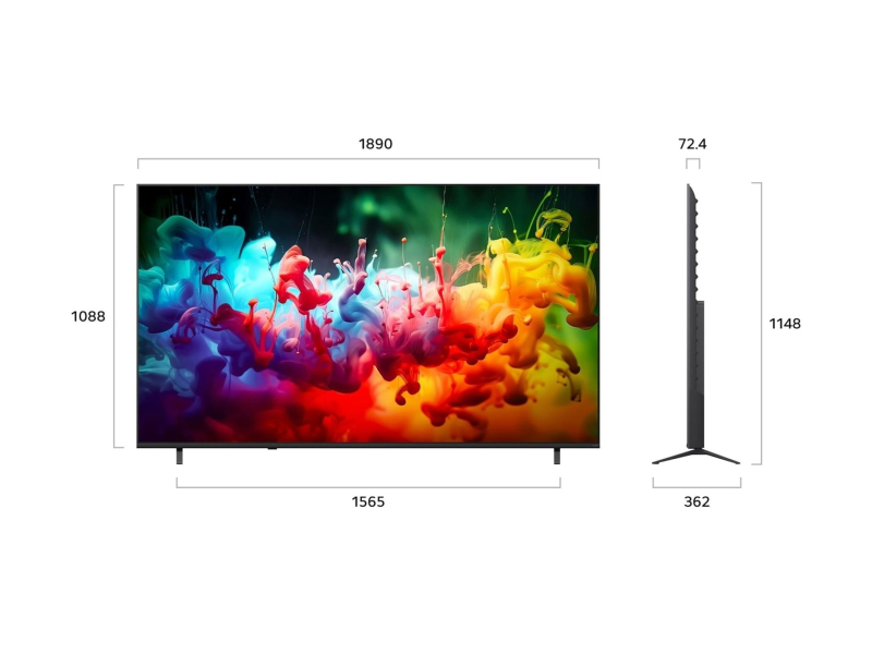 LG 85QNED72B3A.AEU 85 QNED MINI LED AI 4K Smart TV 2026