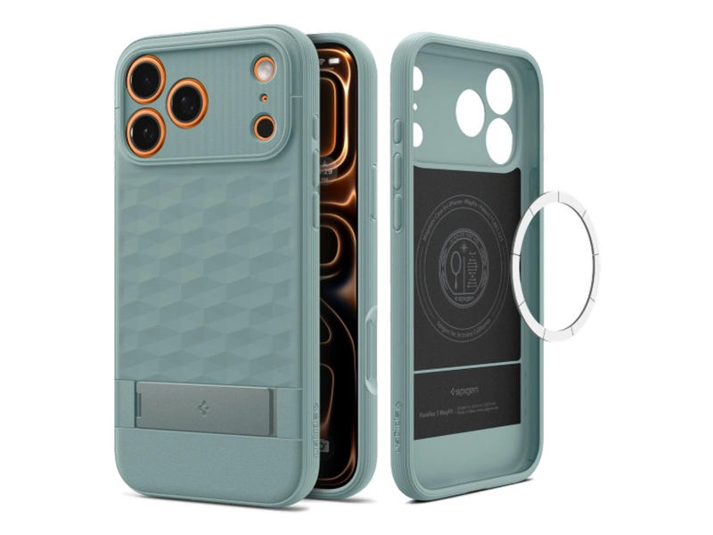 Spigen Parallax S MagSafe do iPhone 18 Pro/17 Pro (sage green)
