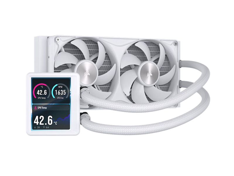 Corsair NAUTILUS II 240 RS LCD 2x120mm White