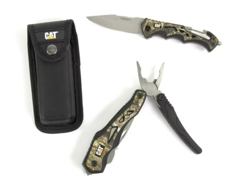 Cat Zest. 2pcs Real Tree Camo Multi-Tool and Knife