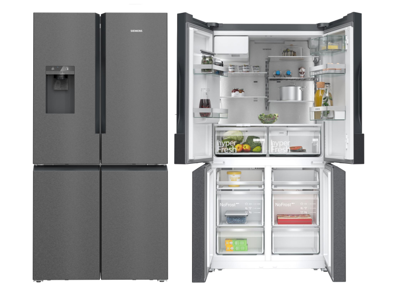 Siemens KF96DAXEA Multidoor 183cm Czarna Stal Szczotkowana 574L