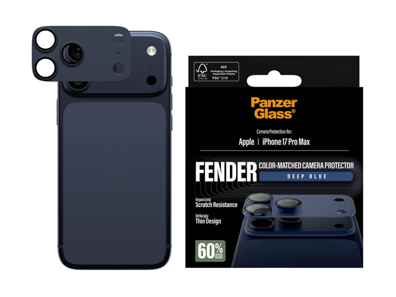 PanzerGlass Fender Camera Protector Deep Blue iPhone 17 Pro Max