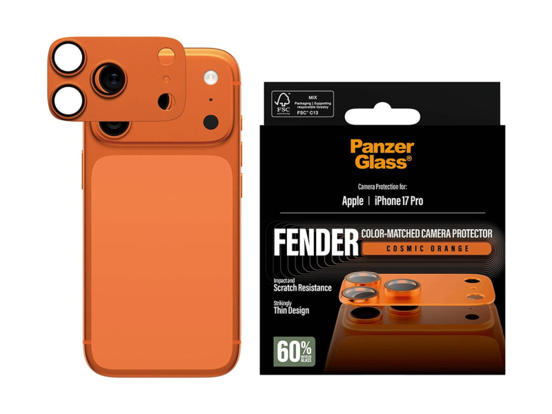 PanzerGlass Fender Camera Protector do iPhone 17 Pro Cosmic Orange