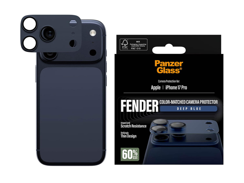 PanzerGlass Fender Camera Protector do iPhone 17 Pro Deep Blue