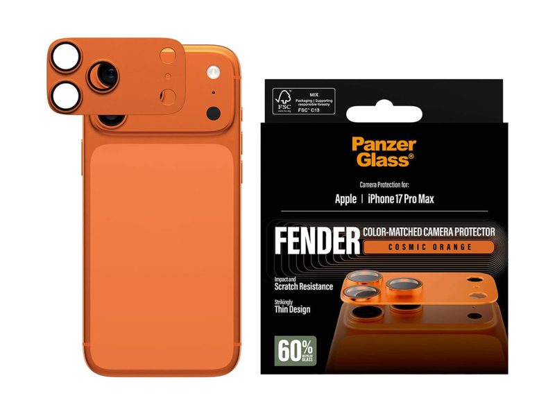 PanzerGlass Fender Camera Protector do iPhone 17 Pro Max Cosmic Orange