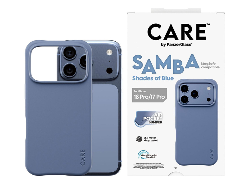 PanzerGlass CARE™ Samba MagSafe do iPhone 18 Pro / 17 Pro Shades of Blue