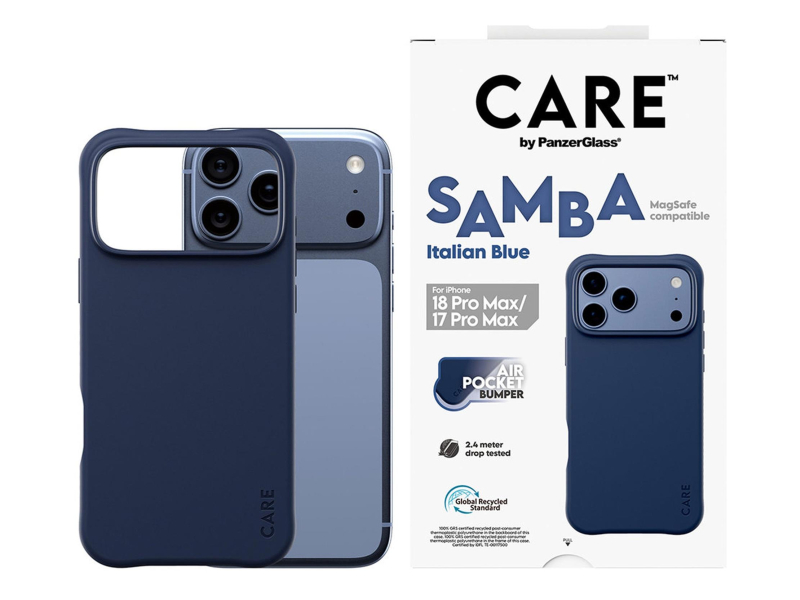 PanzerGlass CARE™ Samba do iPhone 18 Pro Max / 17 Pro Max Italian Blue