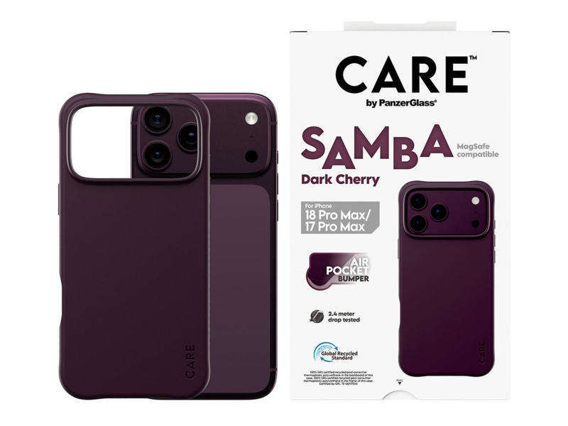 PanzerGlass CARE™ Samba do iPhone 18 Pro Max / 17 Pro Max Dark Cherry
