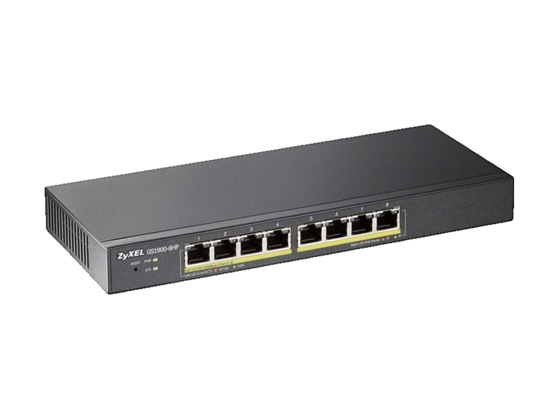 Zyxel 8p GS1900-8HP (8x10/100/1000Mbit PoE)