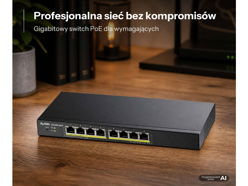 Zyxel 8p GS1900-8HP (8x10/100/1000Mbit PoE)