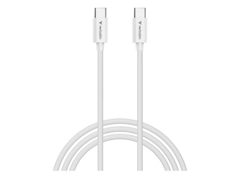 Verbatim Sync & Charge Cable USB-C to USB-C 100W 3m - White