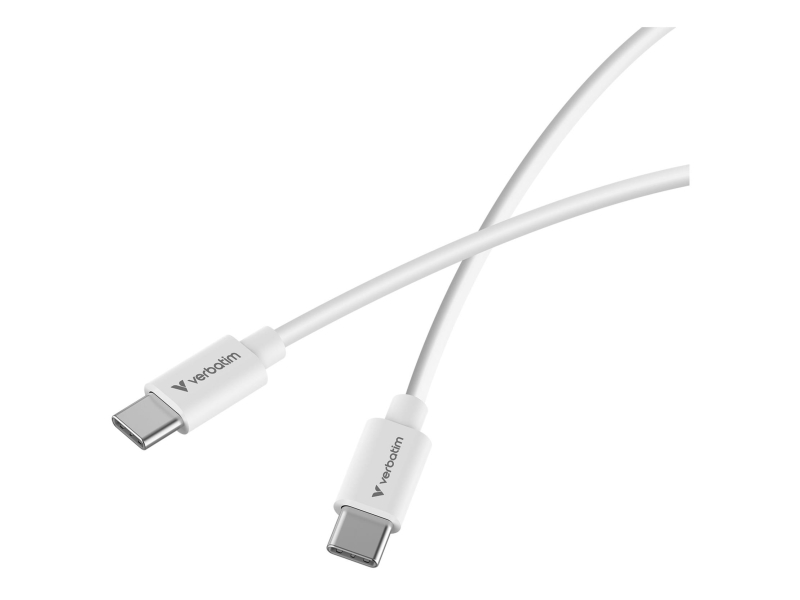Verbatim Sync & Charge Cable USB-C to USB-C 100W 3m - White