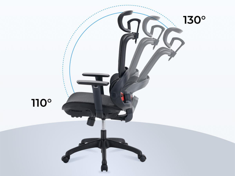 Sihoo B100 Mesh biały