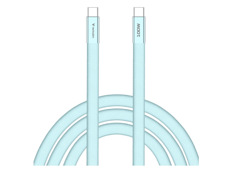 Verbatim SoftTouch USB-C to C cable 100W 120 cm - Blue