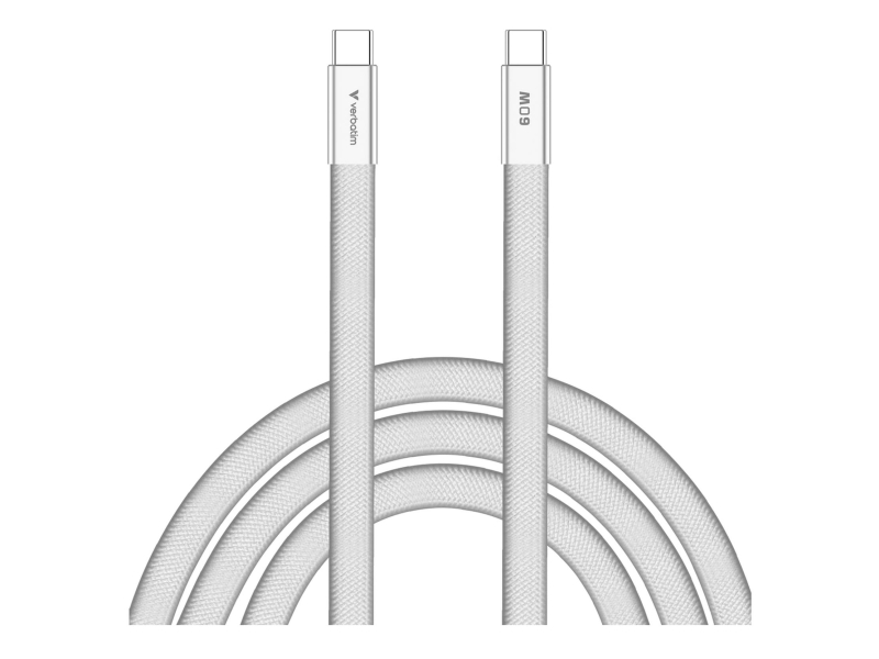 Verbatim SoftTouch USB-C to C cable 60W 120 cm - White