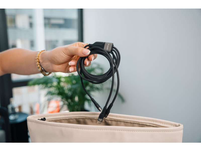 Verbatim Sync & Charge USB-C to Dual USB-C cable 100W 150 cm