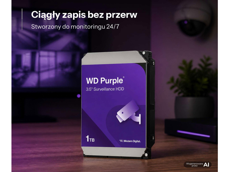 WD Purple 1TB 5400obr.64MB