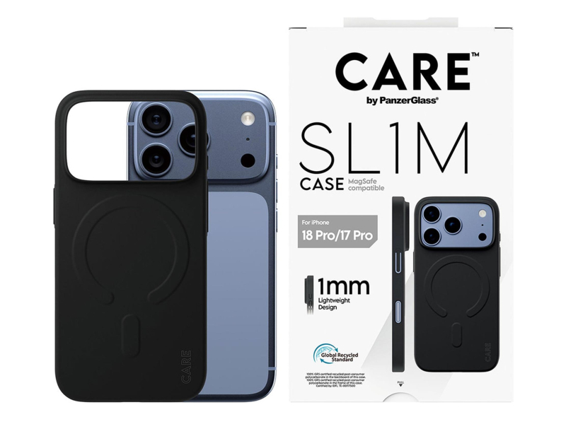 PanzerGlass CARE™ SL1M MagSafe do iPhone 18 Pro / 17 Pro Black