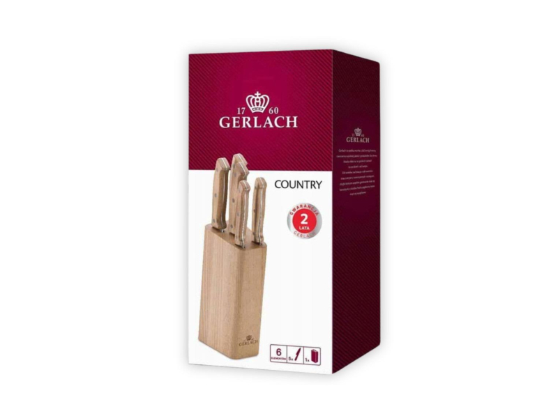 Gerlach Country zestaw noży w bloku
