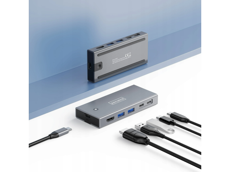 Zenwire Obudowa na dysk M2 NVME HUB USB-C 3.2 HDMI 2.0 PD 100W