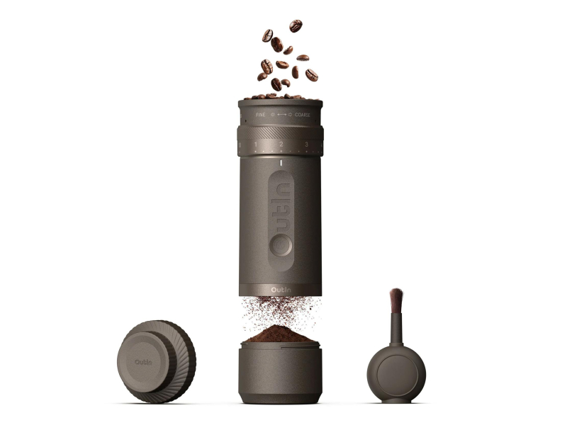 Outin Przenośny młynek do kawy FinoCoffee Brązowy