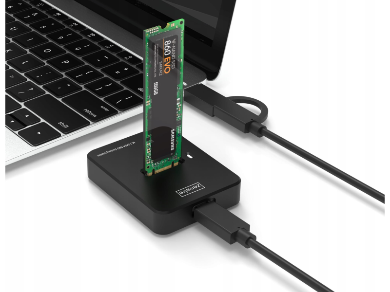 Zenwire Adapter M2 NVME PCie/SATA USB-C 10 GB/s