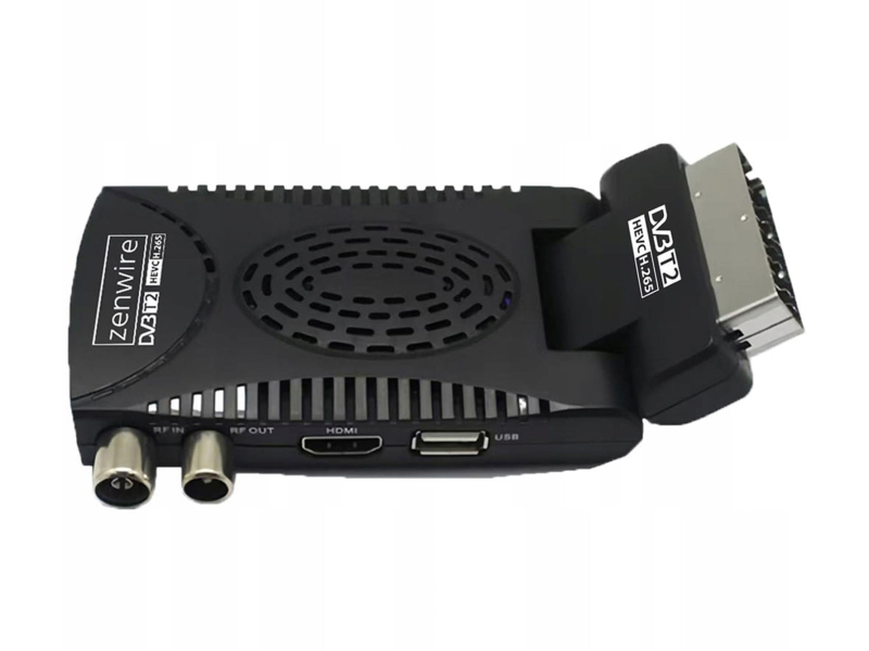 Zenwire Tuner Dekoder Satelitarny DVBT2 HEVC H.265 WiFi