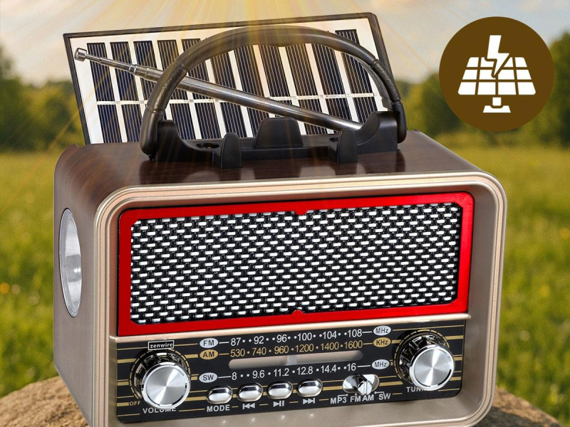 Zenwire Radio Retro FM Solarne BT-S060