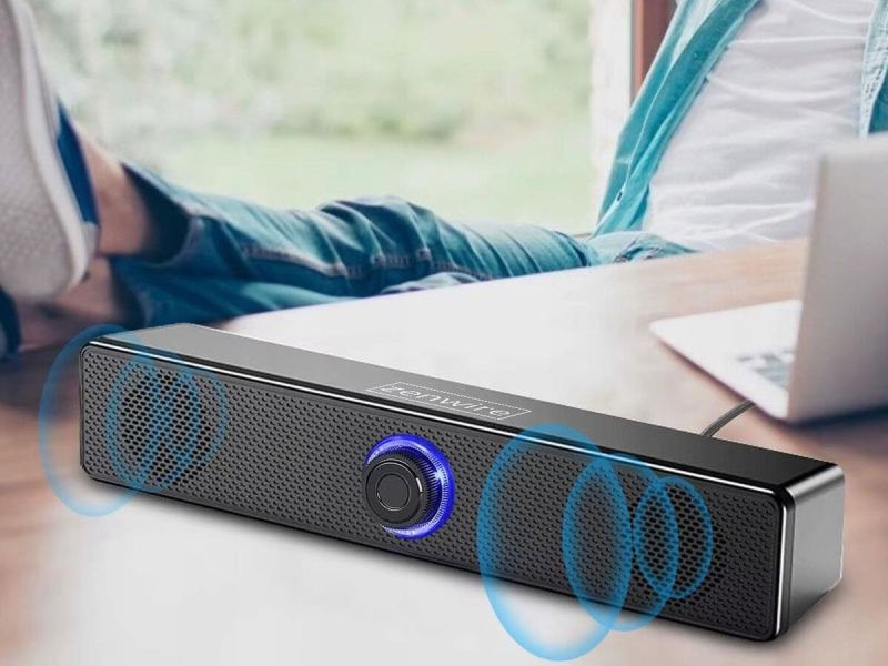 Zenwire Mini Soundbar Głośniki USB do Laptopa Komputera PC LED 18W