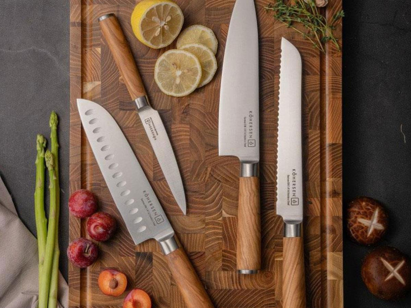 Kohersen Zestaw 4 Noży KOHERSEN Essence OLIVE WOOD