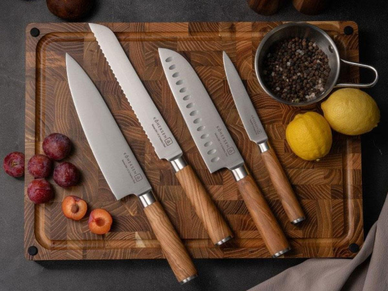 Kohersen Zestaw 4 Noży KOHERSEN Essence OLIVE WOOD