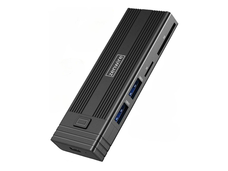 Zenwire Obudowa na dysk HUB USB-C 7w1 SSD M.2 NVME PCIE SATA SD