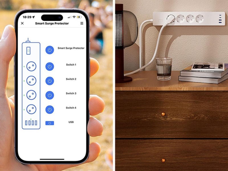 Meross Smart listwa zasilająca MSP844 (Matter)