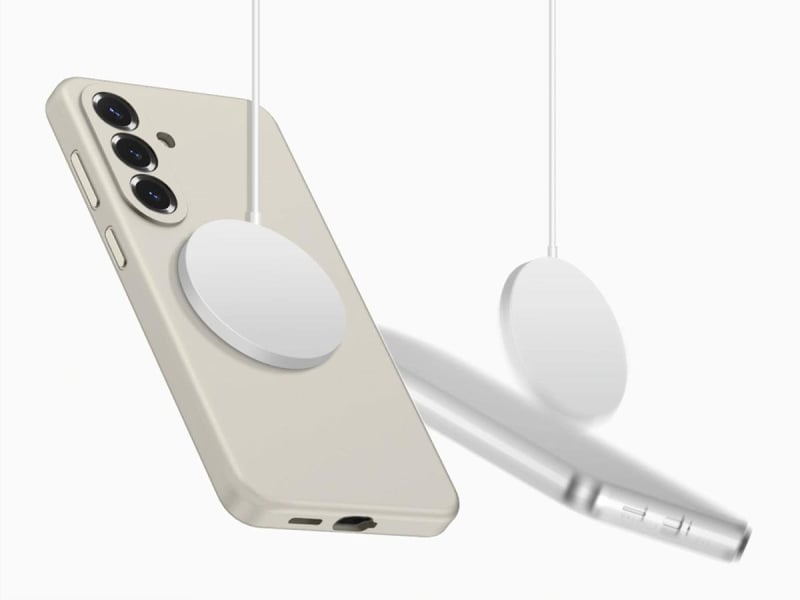 Tech-Protect Silicone Magsafe Galaxy S26+ Plus Cosmic Latte