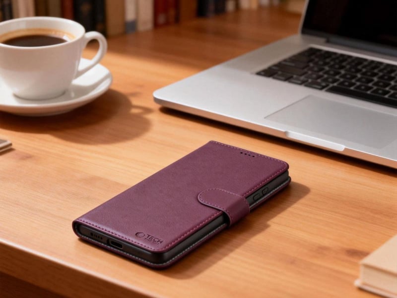 Tech-Protect Wallet Galaxy S26 Mulberry