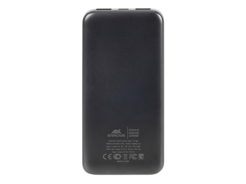 RIVACASE Powerbank VA2511 10000 mAh 20W czarny