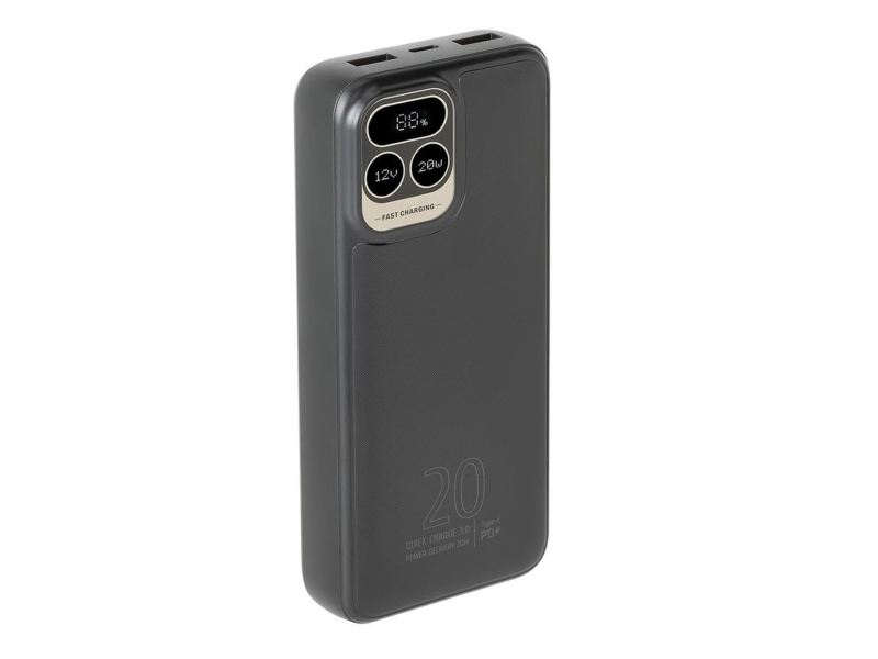 RIVACASE Powerbank VA2521 20000 mAh 20W czarny