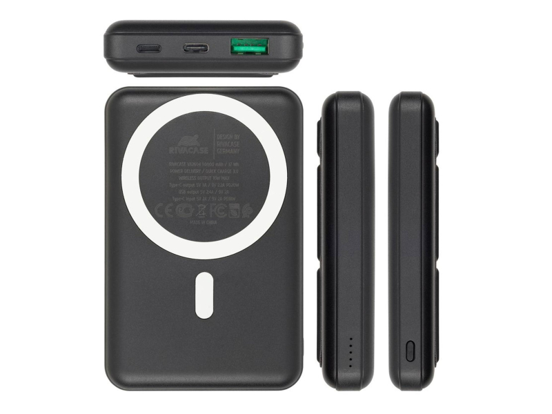 RIVACASE Powerbank VA2604 10000 mAh 20W czarny