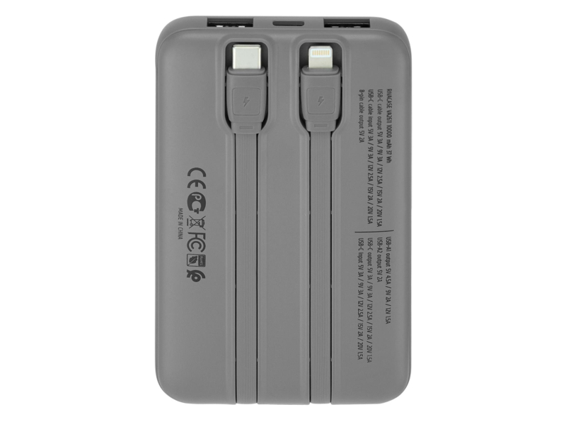 RIVACASE Powerbank VA2611 10000 mAh 30W szary