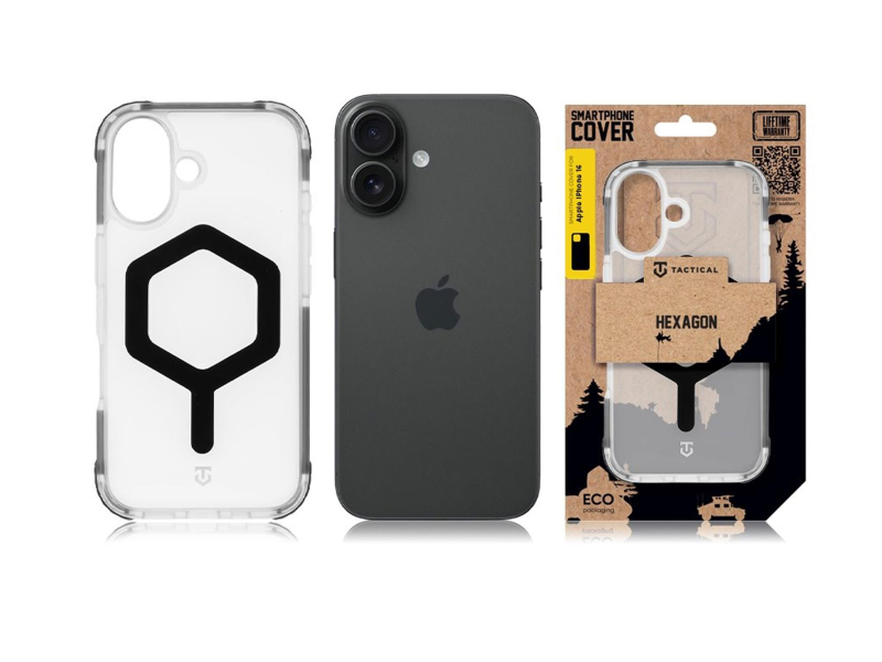 Tactical MagForce Hexagon Kryt pro Apple iPhone 16 T-Black