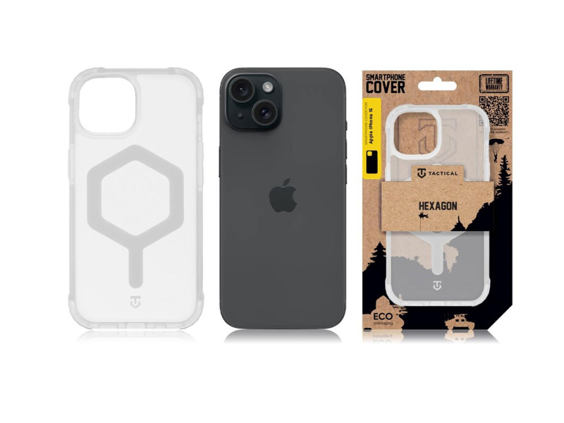 Tactical MagForce Hexagon Kryt pro Apple iPhone 15 T-White