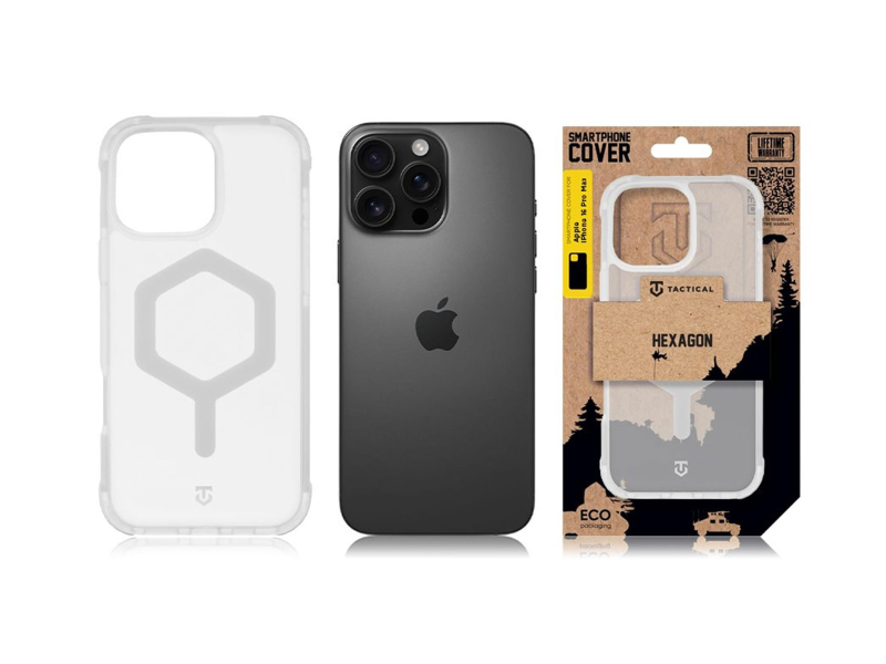Tactical MagForce Hexagon Kryt pro Apple iPhone 16 Pro Max T-White